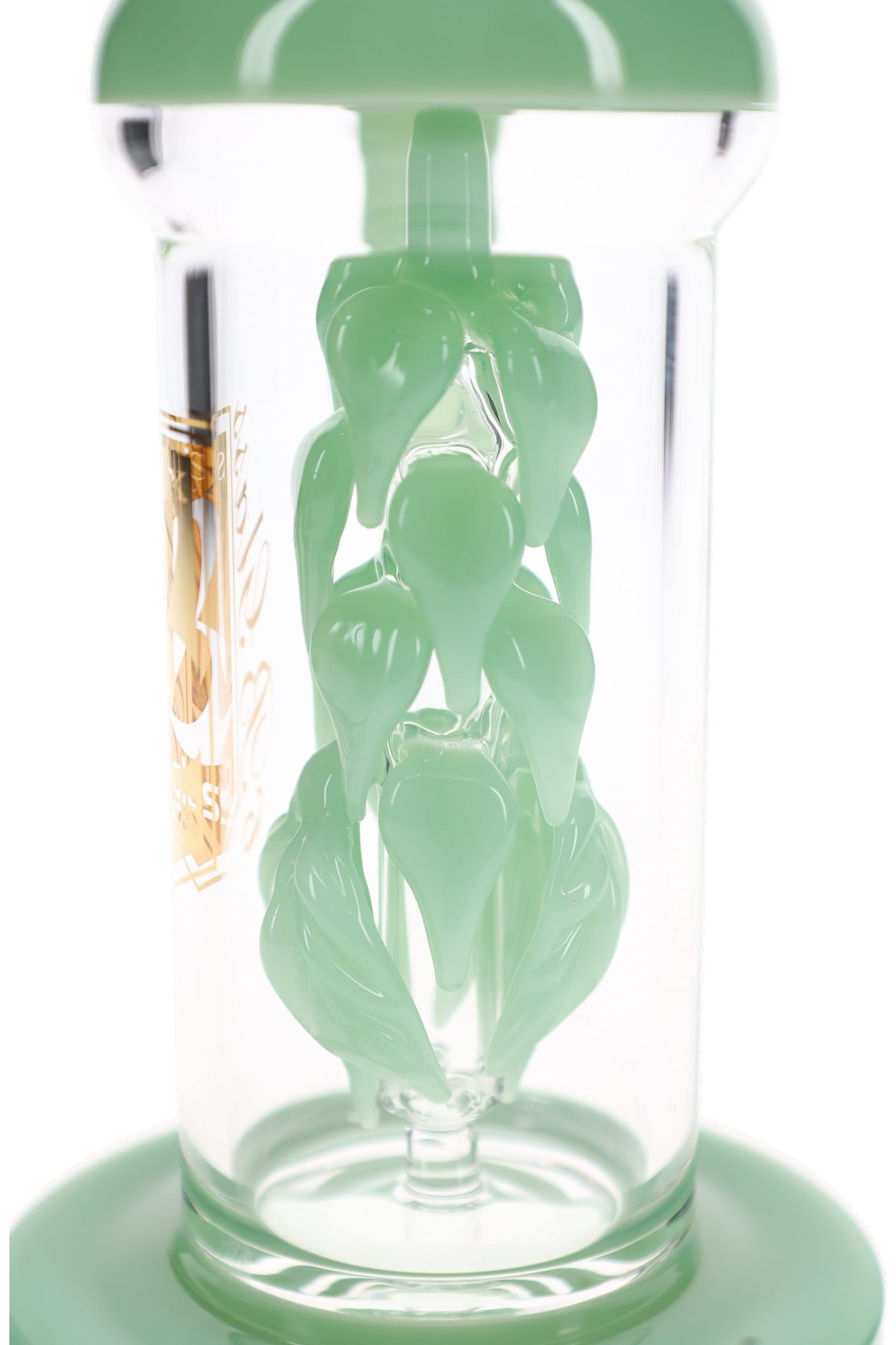 6B Glass Vine Leaf Perc Dab Rig – 8.5″ – Assorted Colors