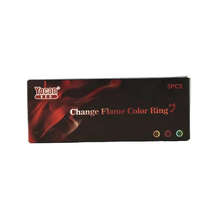 Anillos de llama que cambian de color Yocan Red - Paquete de 3
