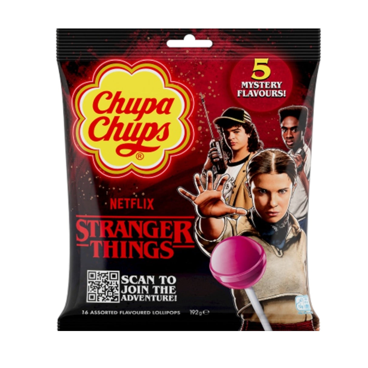 Chupa Chups Lollipops Stranger Things Red 120g (SPAIN)
