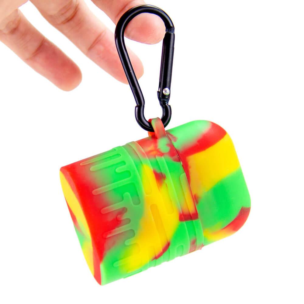 Colorful Rasta Silicone One Hitter