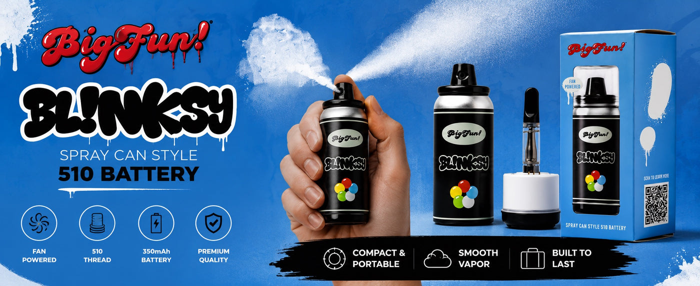 Blinksy spray can style 510 battery by BigFun