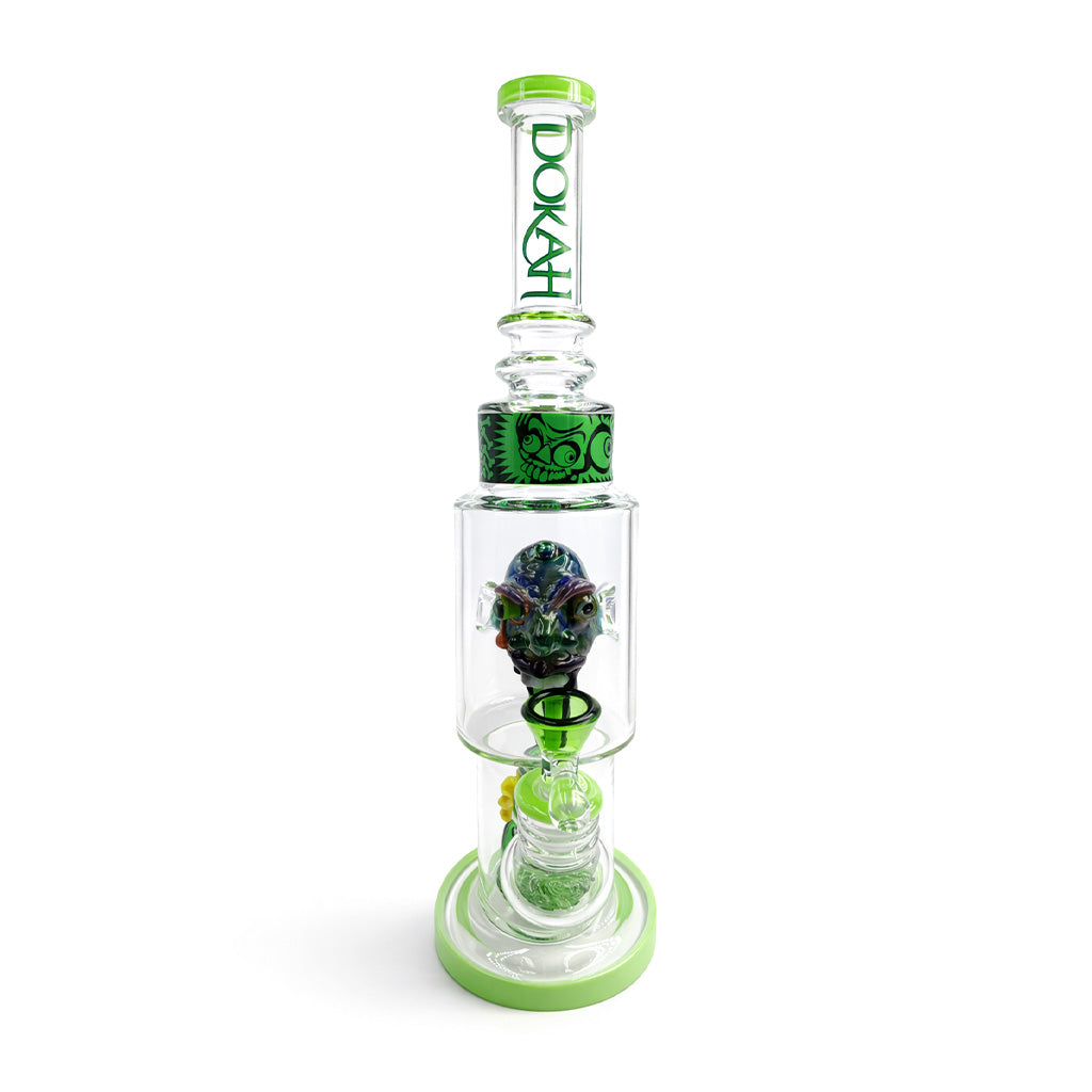 DAB RIG DE CRISTAL CON CABEZA ESCULPIDA LOOKAH DE 15 PULGADAS