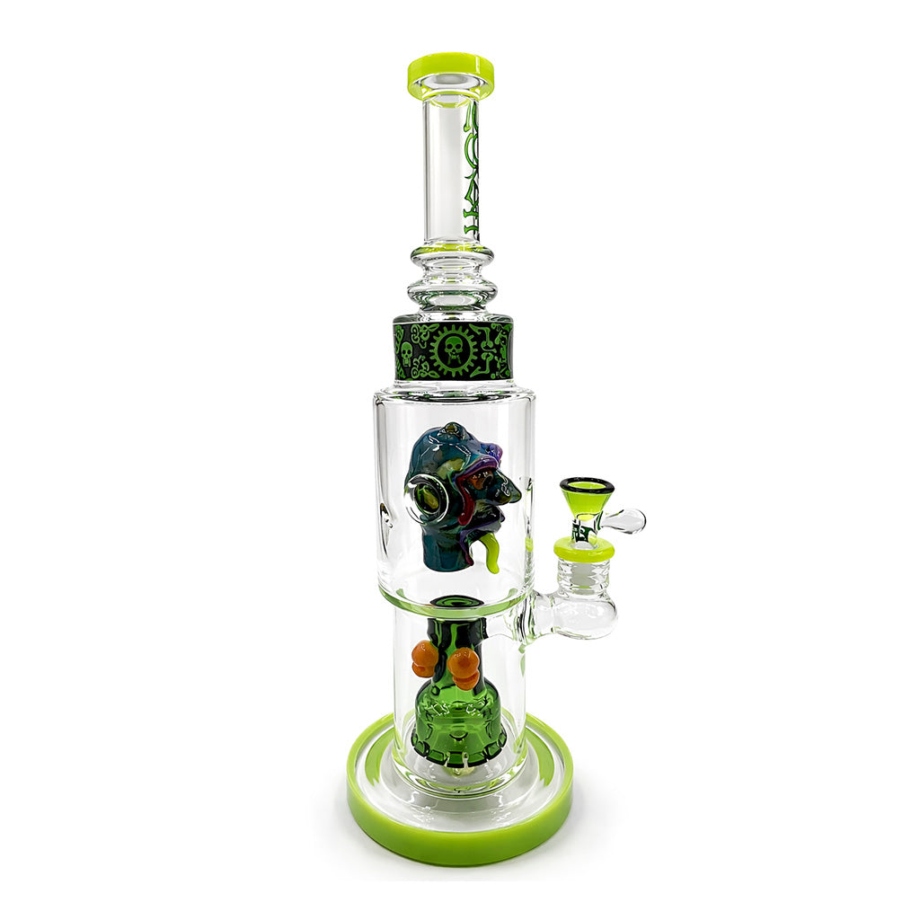 DAB RIG DE CRISTAL CON CABEZA ESCULPIDA LOOKAH DE 15 PULGADAS