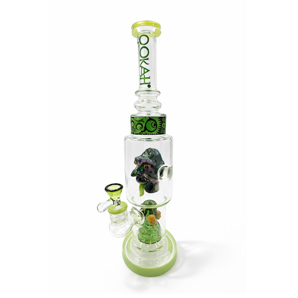 DAB RIG DE CRISTAL CON CABEZA ESCULPIDA LOOKAH DE 15 PULGADAS