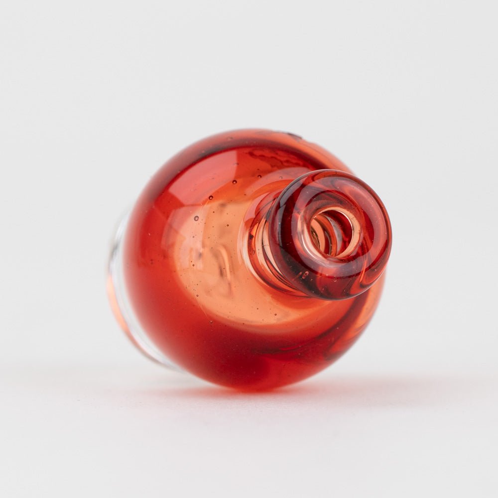 Empire Glassworks Puffco Pivot 玻璃吸嘴 - 透明紅