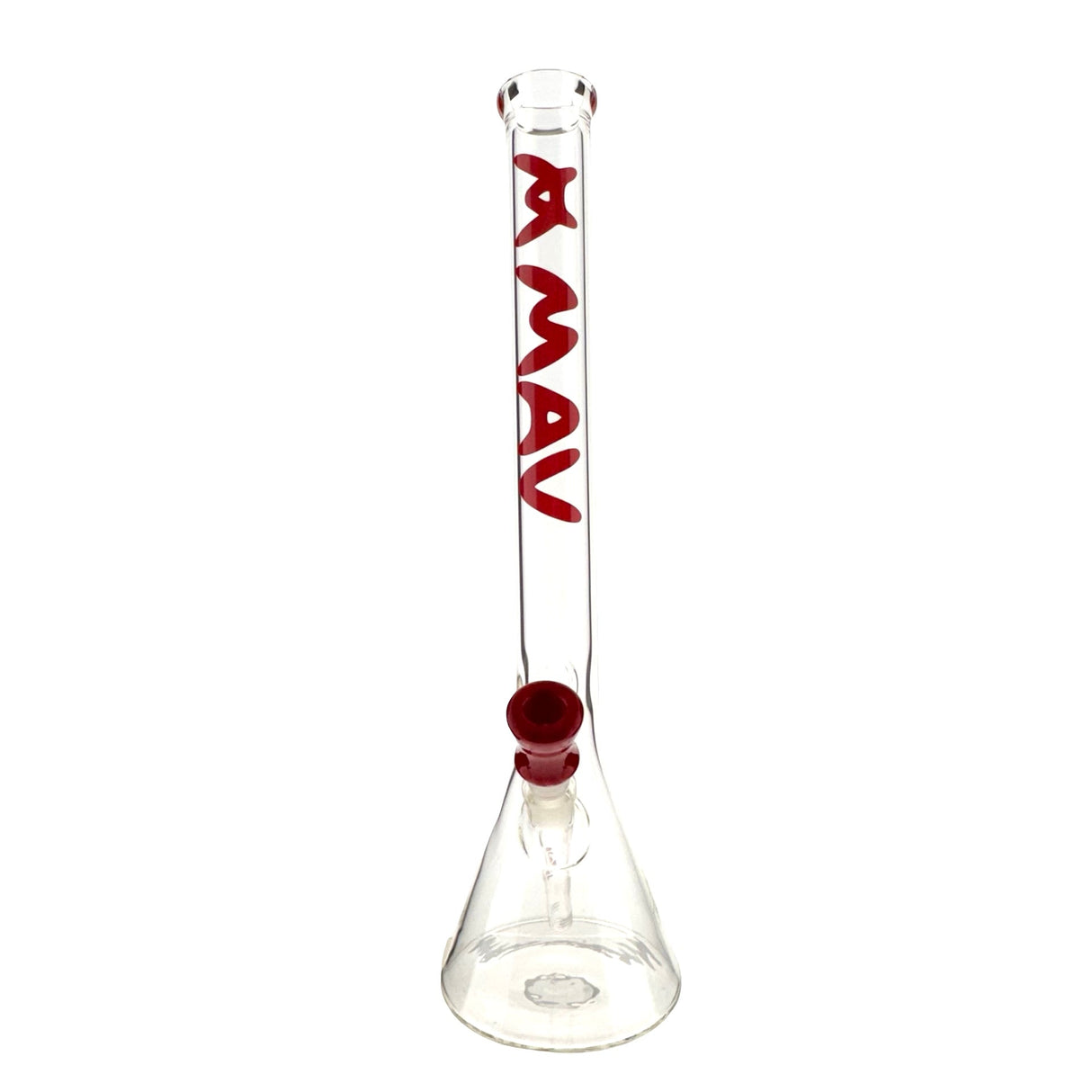 21" Tall 50 by 5MM Beaker Bong Tall Neck Official Red Type