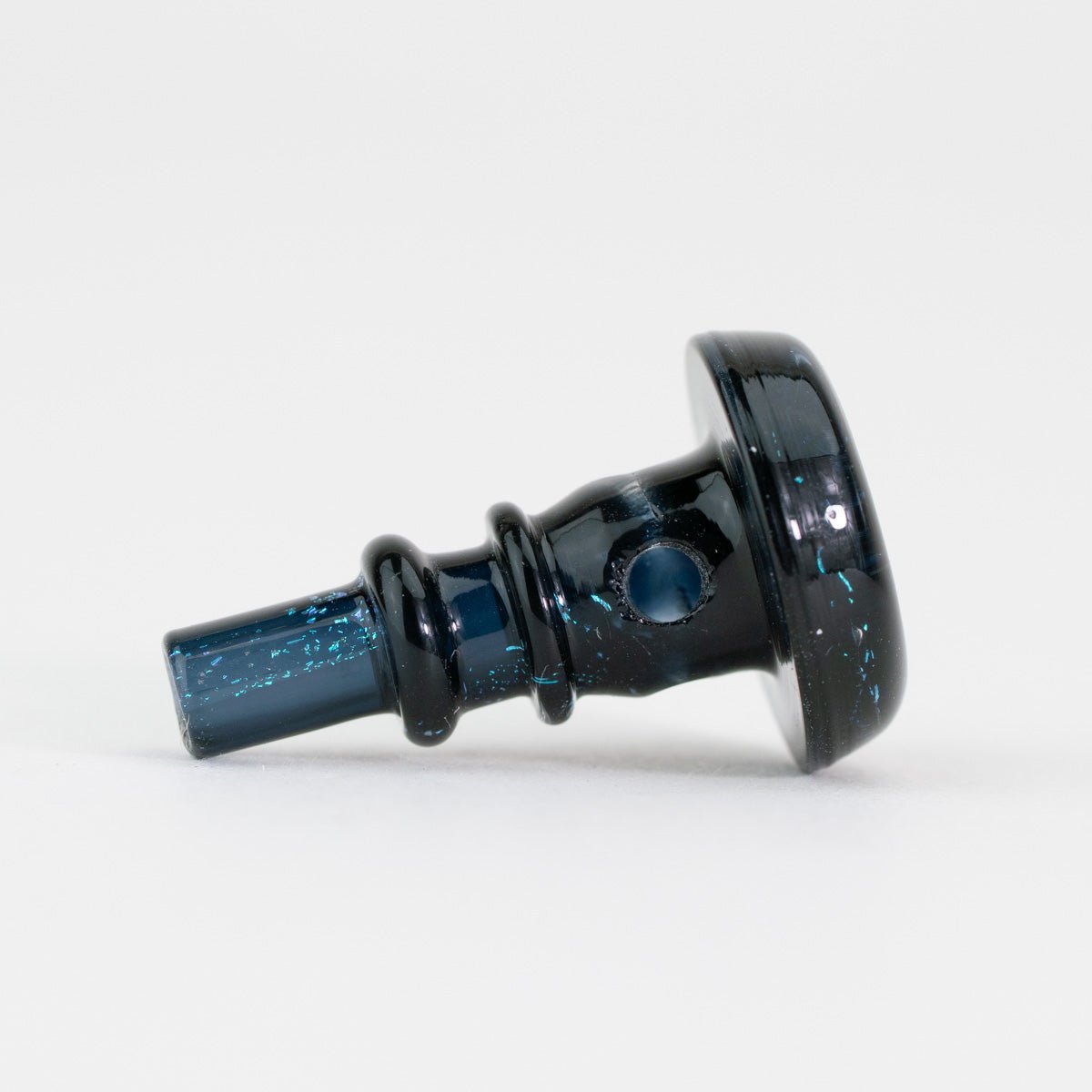 Empire Glassworks PuffCo Peak Pro 3D XL Chamber Glass Joystick Cap - Black Nebula
