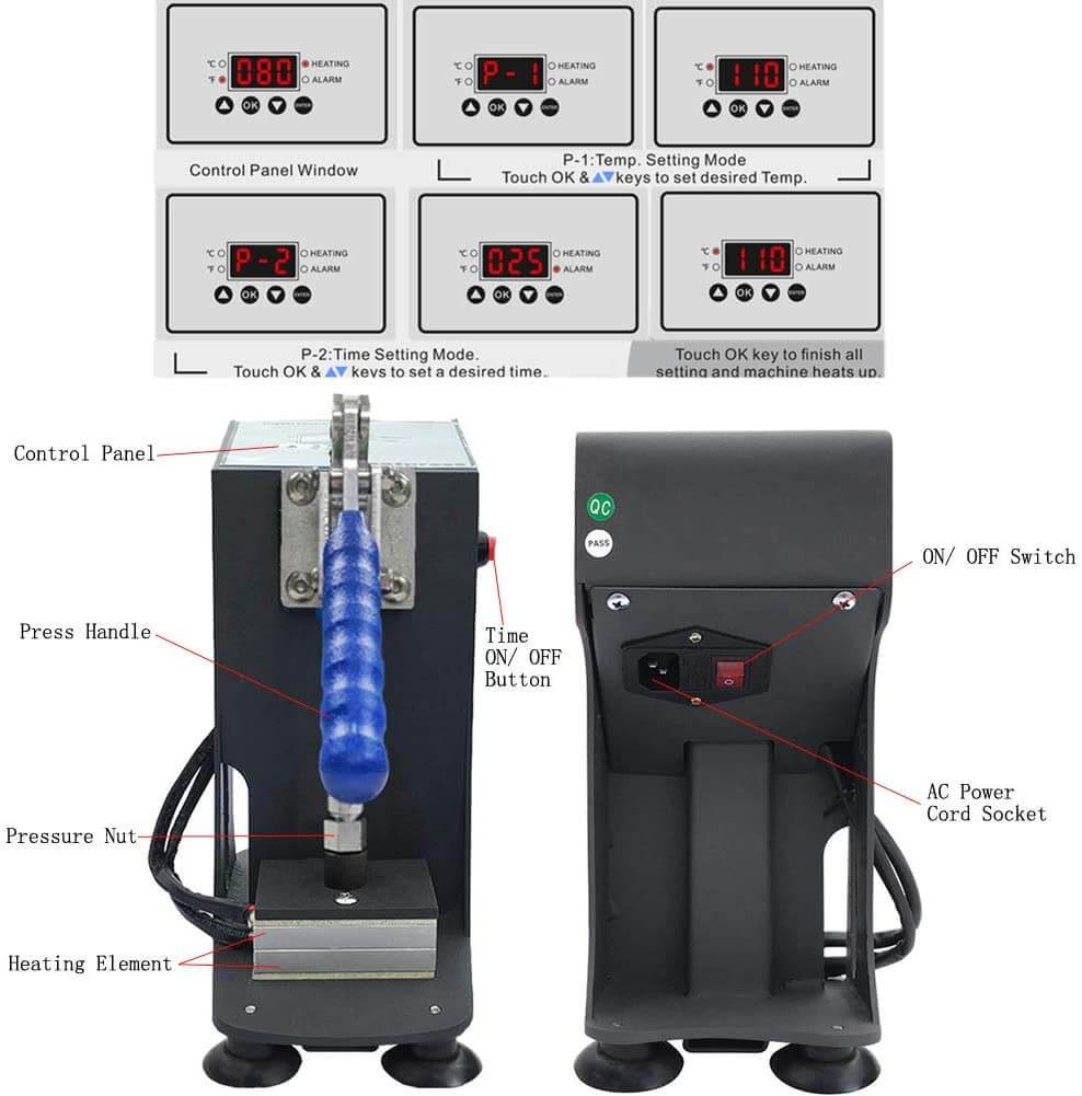 Professional Rosin Press 1000lbs - Extract Oil & Resin