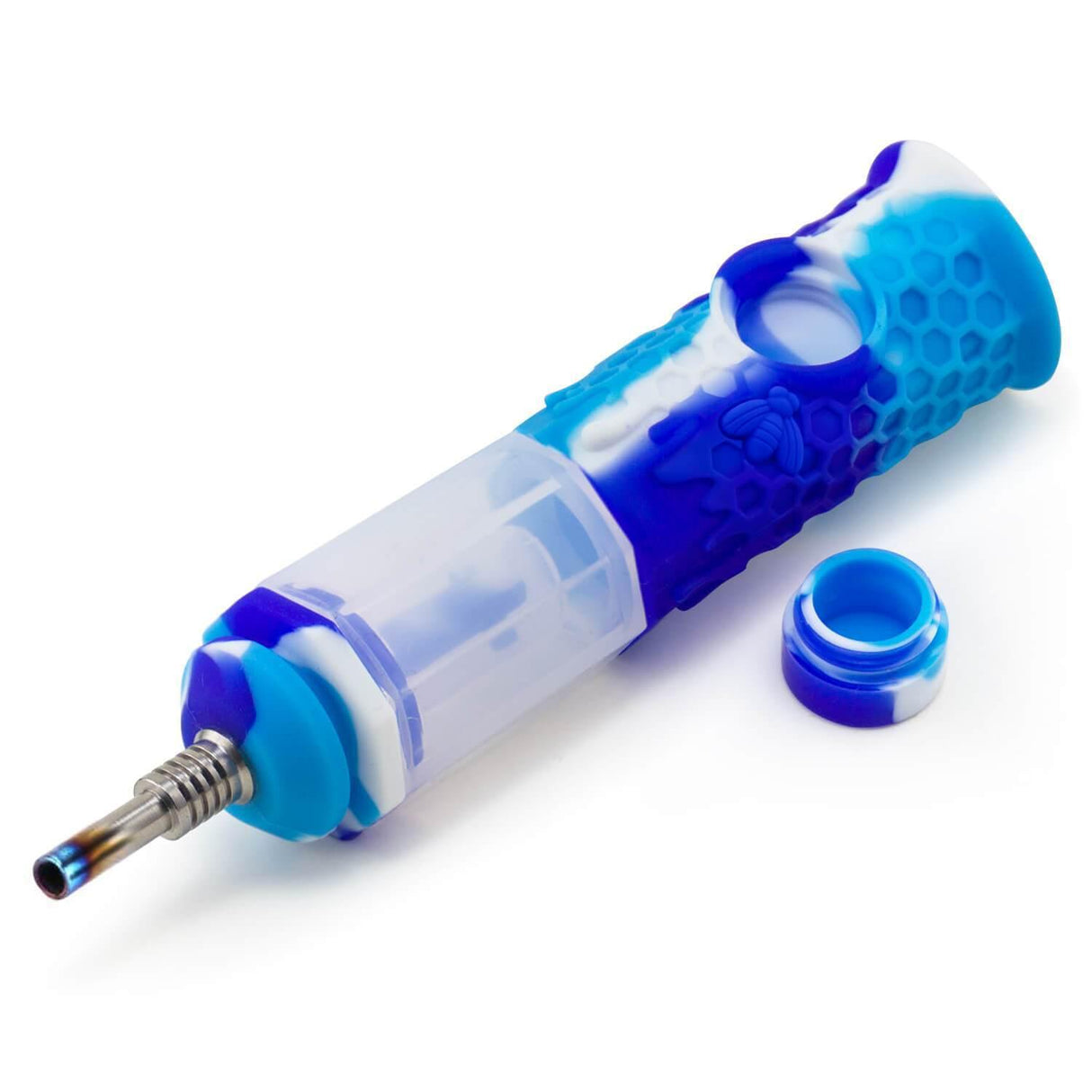 Silicone Honeycomb Honey Straw 7"