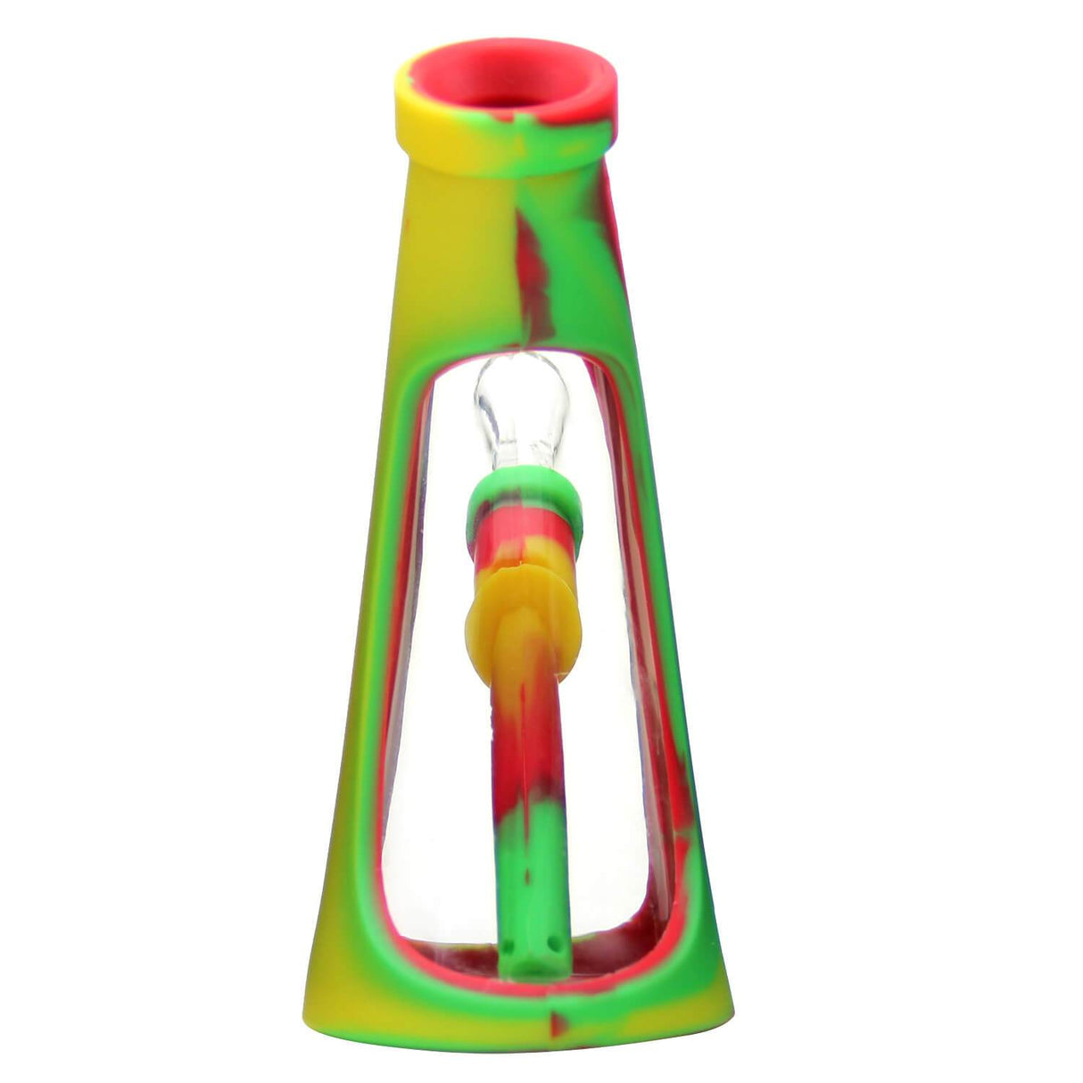 Silicone Glass Mini Horn Bong 5.7"