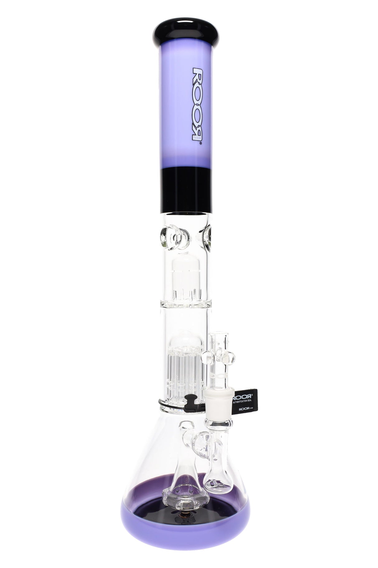ROOR Tech Multicolor Stemless Beaker Bong – Multi Percs – 18″ – 5 mm