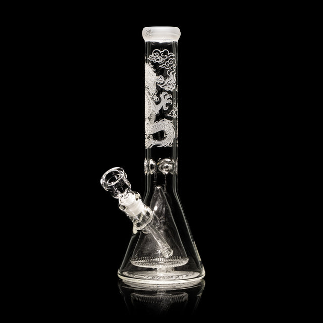 Dragon Heart XL 14 英寸 Collins 濾器燒杯玻璃水煙斗