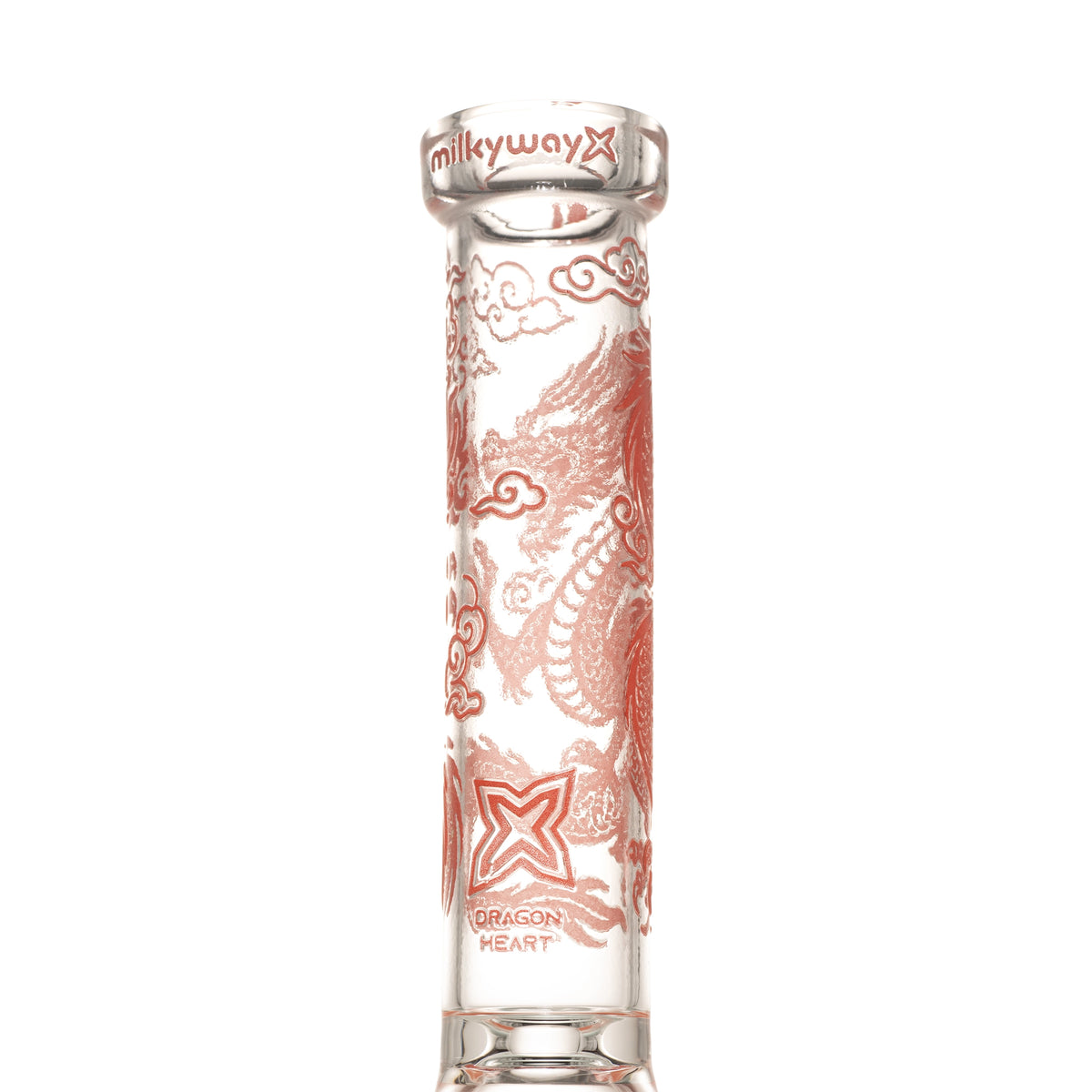 Bong de cristal tipo beaker Dragon Heart de 10"