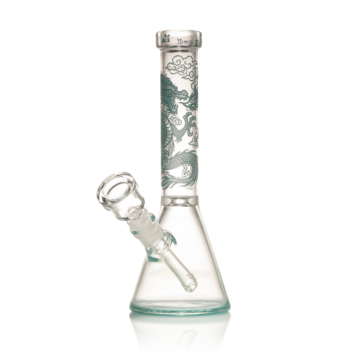 Bong de cristal tipo beaker Dragon Heart de 10"