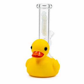 Bong de cristal Rock Glass SunnyQuack – Bong de cristal con forma de pato amarillo