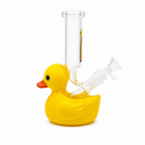 Bong de cristal Rock Glass SunnyQuack – Bong de cristal con forma de pato amarillo