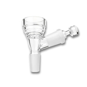 Glass Flower Bowl with Pass-Through Carb