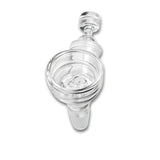 Glass Flower Bowl with Pass-Through Carb