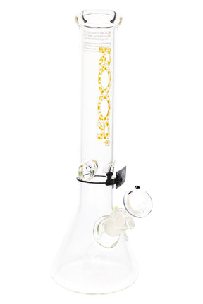 ROOR 5 mm Beaker Bong con Pinza para Hielo – Clásico de Vidrio sobre Vidrio