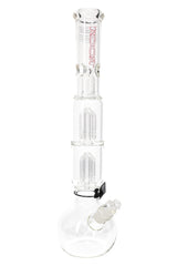 ROOR Tech 17″ Bubble-Base Bong with Dual Tree Percs – 5 mm – Assorted Decals