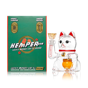 招財貓XL玻璃水煙斗