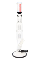 ROOR Tech 17" Multicolor Straight Tube – Double Tree Percs, Ice Pinch, Glass-on-Glass