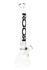 ROOR 18″ Bent-Neck Beaker Bong – 5 mm Thick Glass-on-Glass w/ Ice Pinch