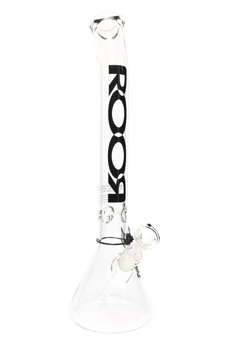 ROOR 18″ Bent-Neck Beaker Bong – 5 mm Thick Glass-on-Glass w/ Ice Pinch