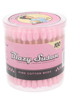 Blazy Susan 粉色棉花棒 – 100 支裝