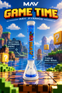 18" pyramid beaker bong game time mav with 7 hole pro bowl