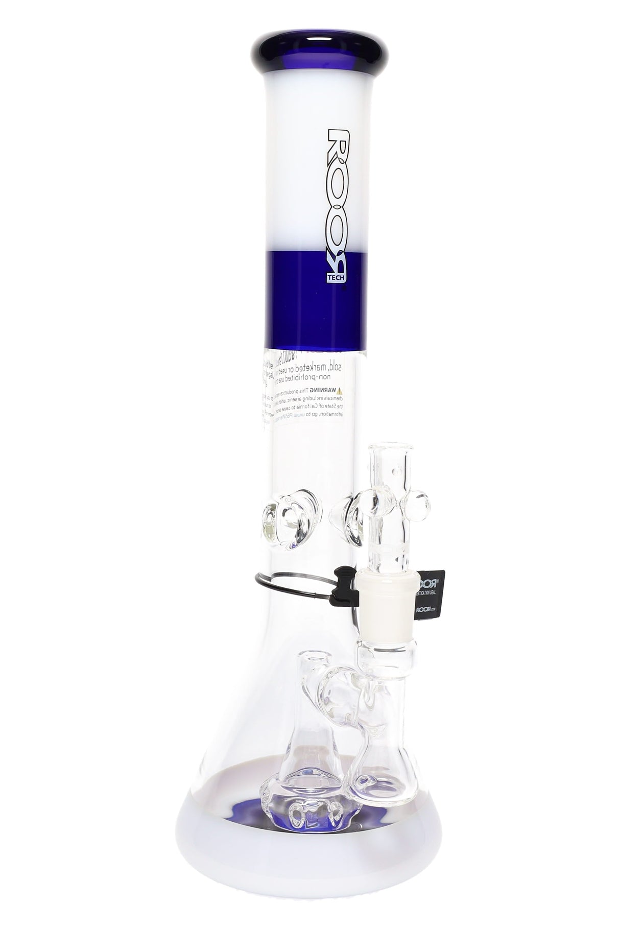 ROOR Tech 14″ Multicolor Beaker Bong with Perc – 5 mm Thick