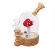 Bong de vidrio con cúpula de hongo