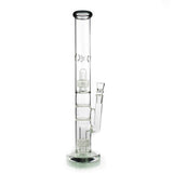 18 Inch Straight Tube Bong w/ Double Matrix & Double Honeycomb Percs