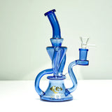 Diamond Glass 8 Inch Recycler Bong