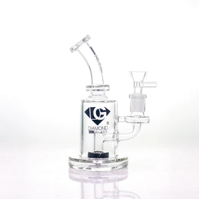 Diamond Glass 7 英寸帶蓮蓬頭濾清器的 Dab Rig