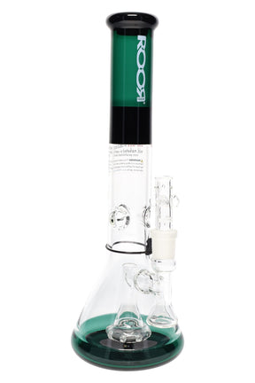 ROOR Tech 14吋彩色燒杯式煙壺，帶有擴散器 - 5毫米厚