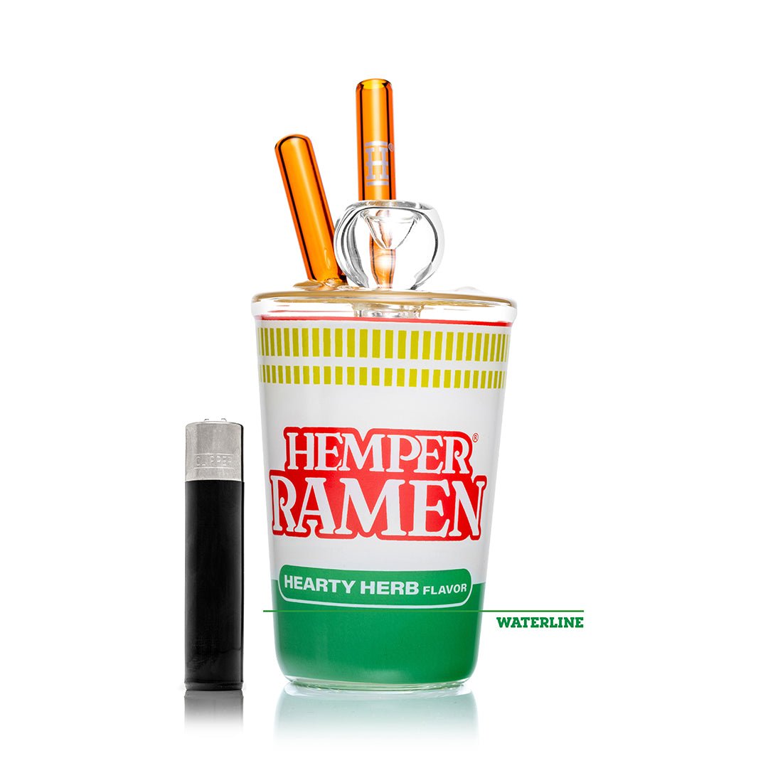 Hemper Ramen Cup Glass Water Pipe