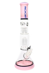 ROOR Tech 14" Multicolor Beaker Bong with Tree Perc – Glass-on-Glass