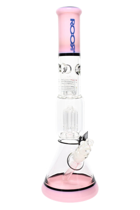 ROOR Tech 14 吋多色燒杯型 Bong，帶樹狀過濾器 – 玻璃對玻璃