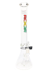ROOR Tech 18" Stemless Beaker Bong with Showerhead Perc – Clear Glass GOG