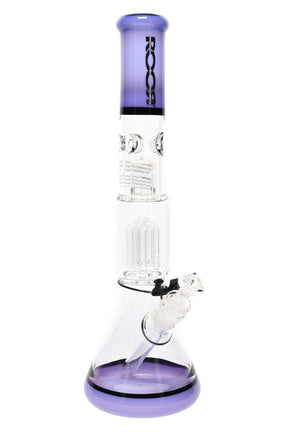 ROOR Tech 14" Multicolor Beaker Bong with Tree Perc – Glass-on-Glass