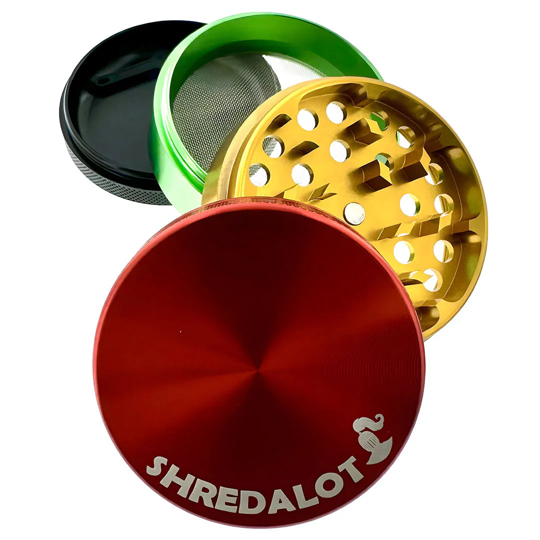 AFM Sir Shredalot 4-Piece Metal Herb Grinder – 63mm Aluminum