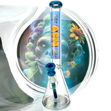 18" AFM AI God Horus 9mm Glass Beaker Bong Bundle Set