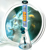 18" AFM AI God Osiris 9mm Glass Beaker Bong Bundle Set