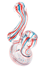 透明條紋玻璃 Sherlock 煙斗濾水器「Ribbon Rise」– 4 英寸 – 款式隨機