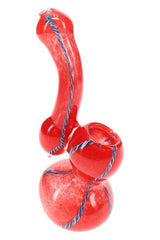Frit Striped Sherlock Bubbler “Pocket Sleuth” – 5″ – Assorted Colors