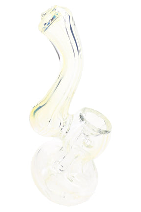 Color-Changing Fumed Glass Sherlock Bubbler “Ghost Curl” – 4½″ – Assorted