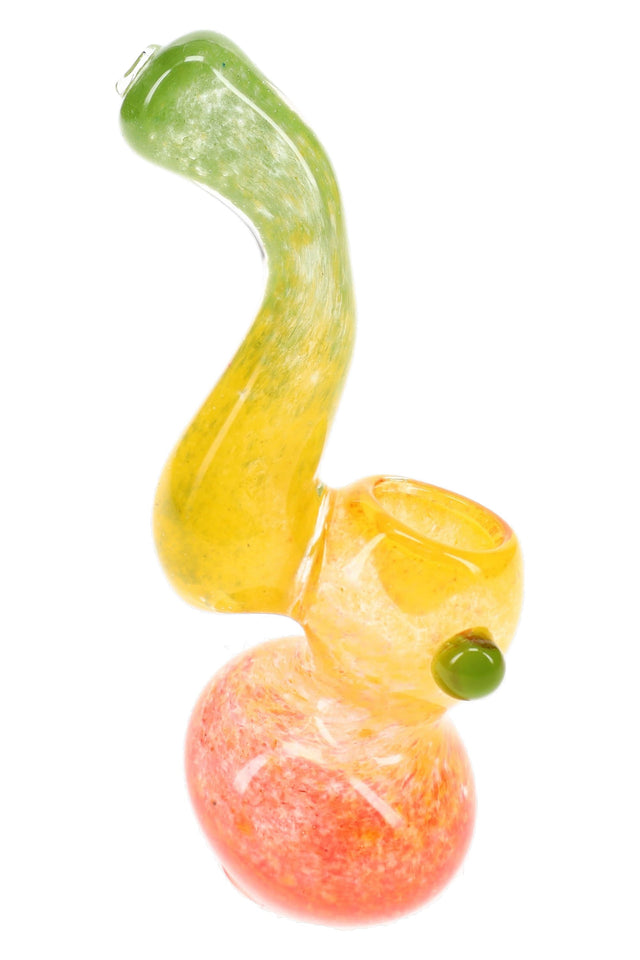 迷你 Rasta 風格玻璃 Sherlock 煙斗 “Mango Curl” – 4 英吋 – 款式隨機