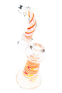 Rasta Swirl Striped Frit Sherlock Bubbler “Rasta Curl” – 6″ – Assorted Colors