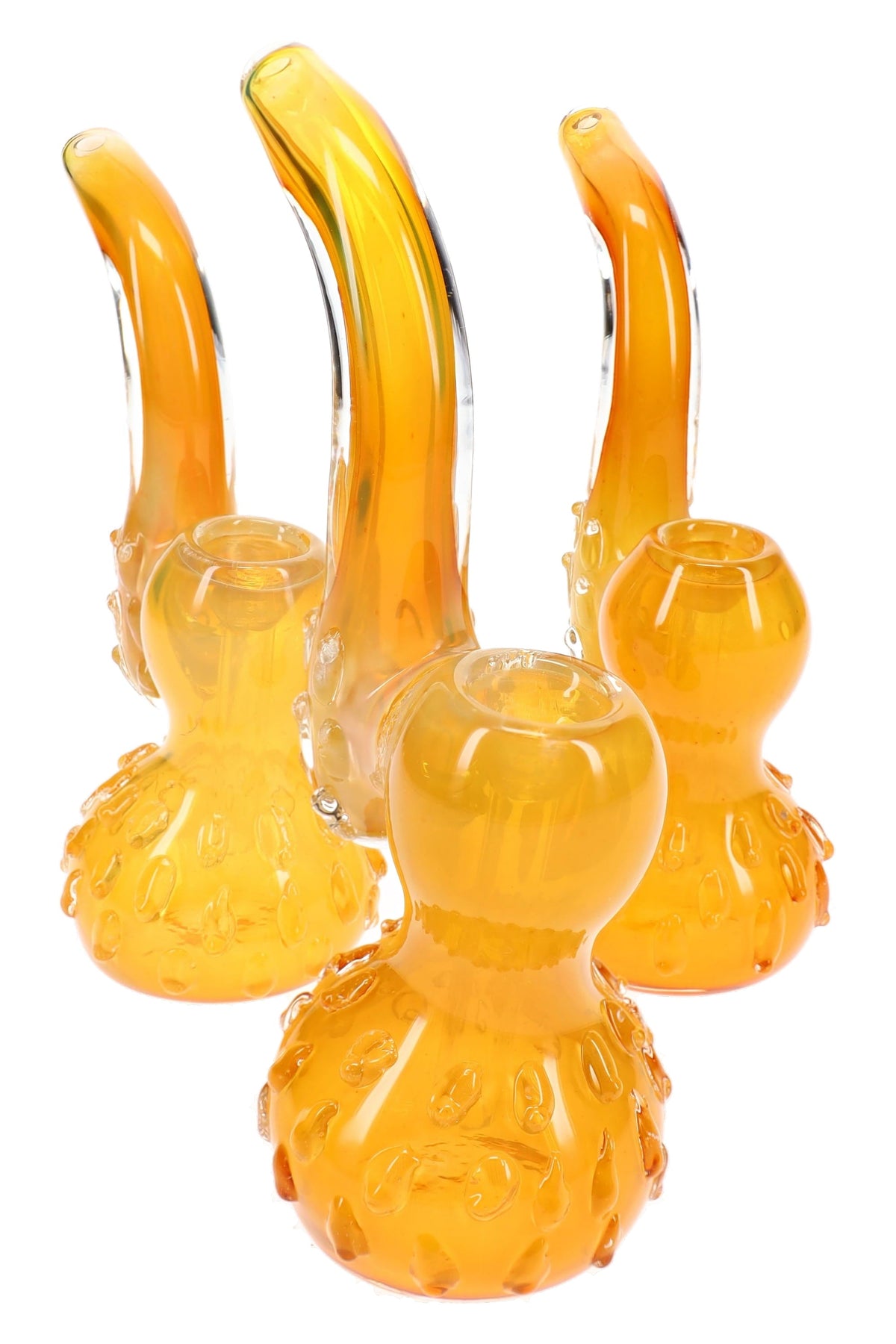 金煙燻大理石紋玻璃 Sherlock 煙斗 “Honeycomb” – 6 英吋